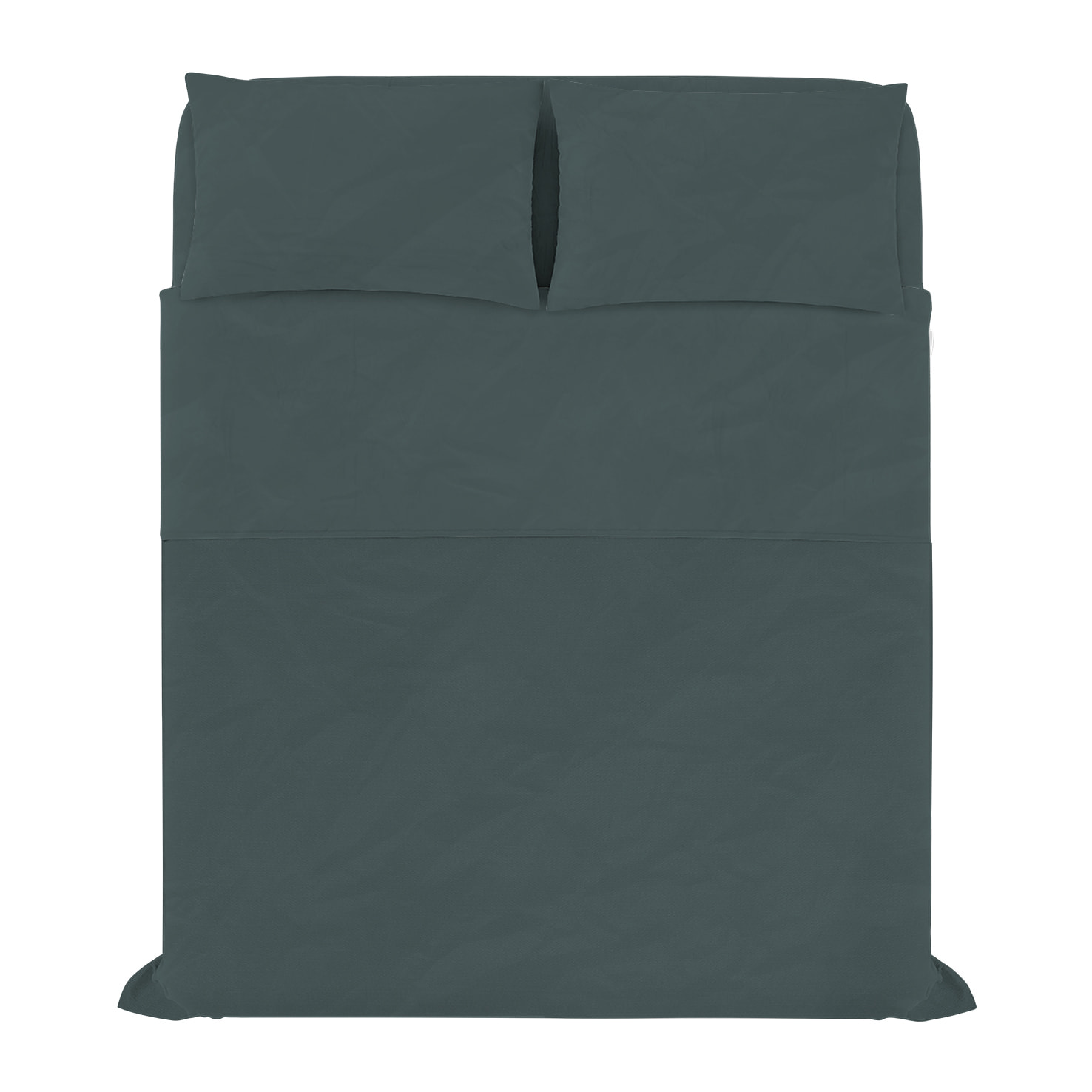 COMPLETO LETTO WATER WASHED, 100% Microfibra, No Stiro - SALVIA