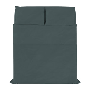 COMPLETO LETTO WATER WASHED, 100% Microfibra, No Stiro - SALVIA