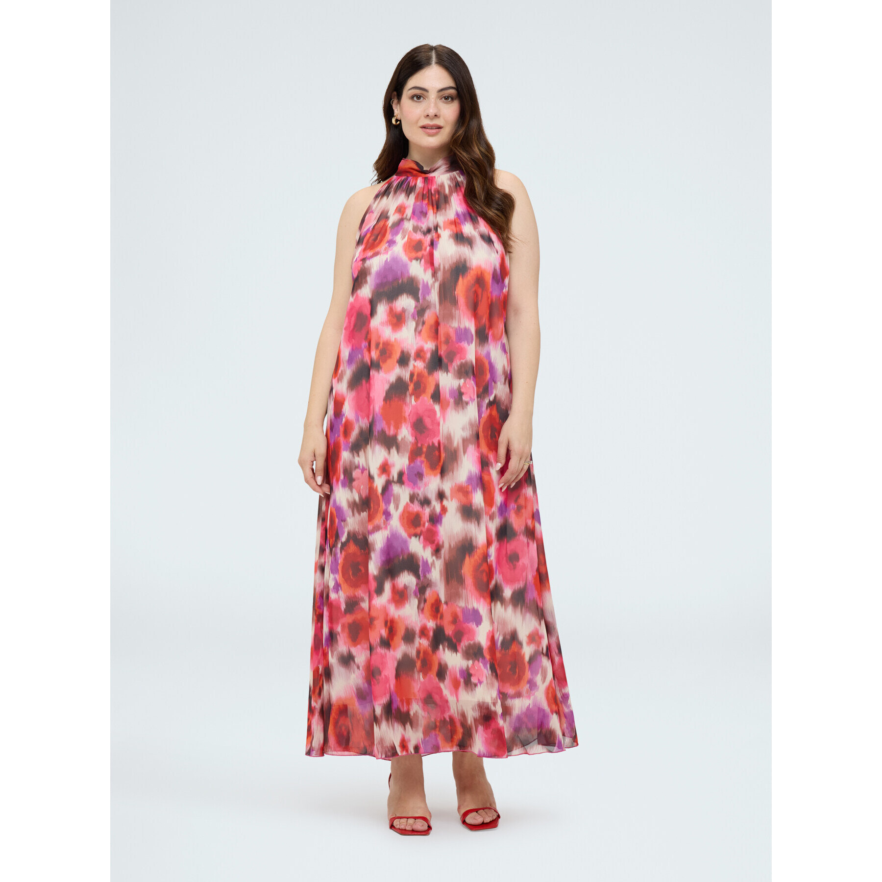 Fiorella Rubino - Vestido largo Free estampado floral - Fuchsia