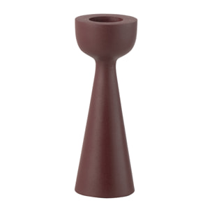 J-Line bougeoir Cone - aluminium - bordeaux - large