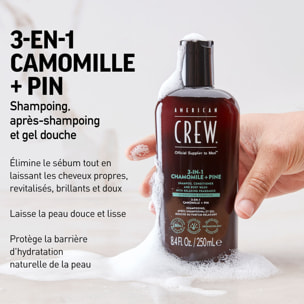 3-en-1 Camomille et Pin - Shampooing 3en1 Revitalisant Hydratant et Apaisant 450 ml