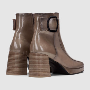 Botin Natalie Taupe 8 cm