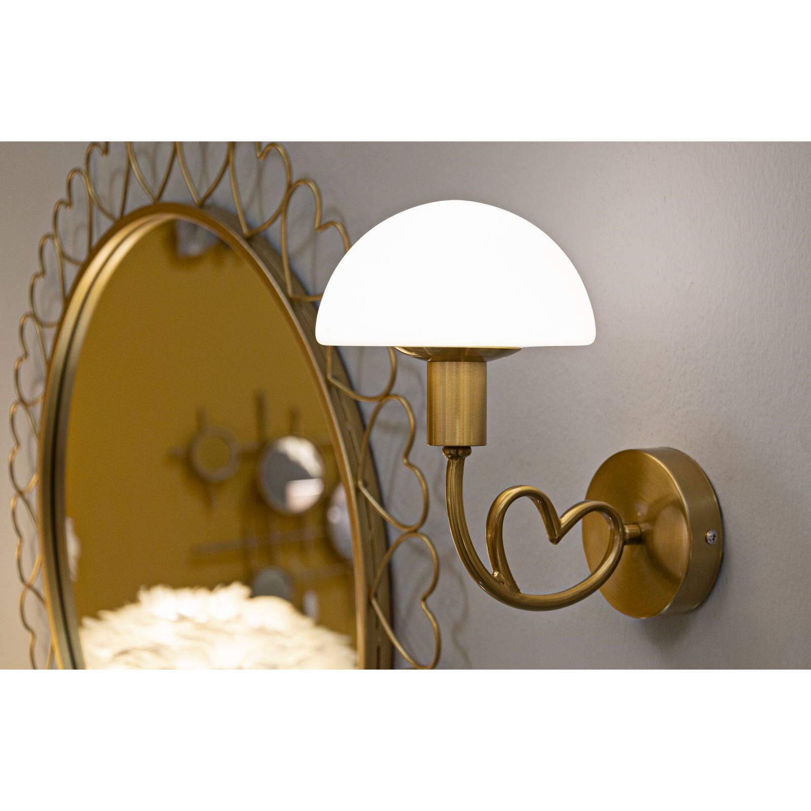 LAMPADA DA MURO LOVY GOLD CM 23X15X22