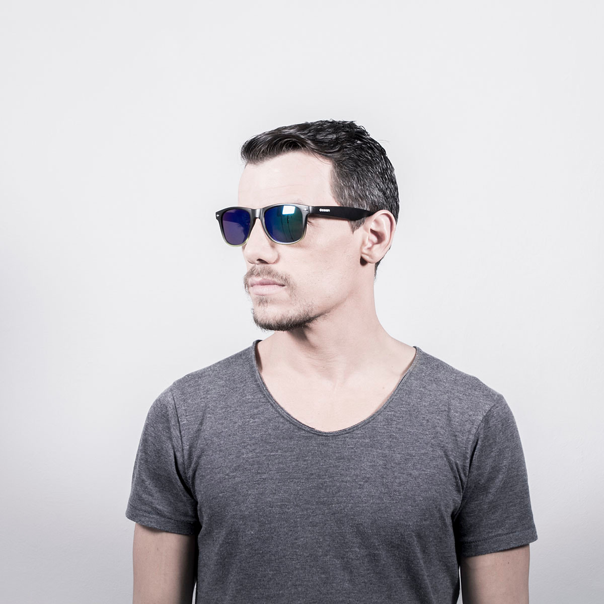 Occhiali da sole OCEAN Beach Wayfarer neri