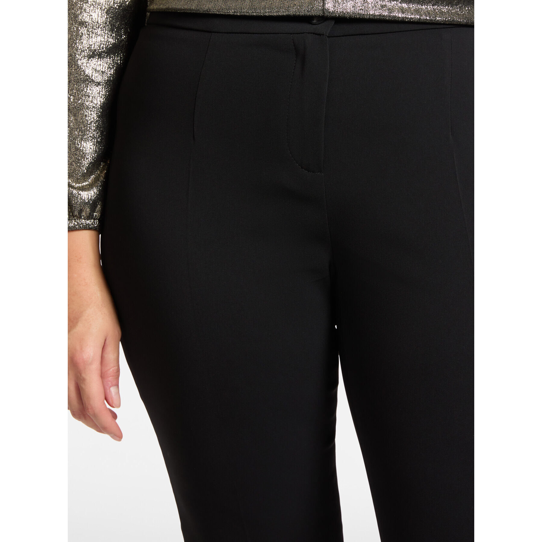 Elena Mirò - Pantaloni dritti in cady - Nero