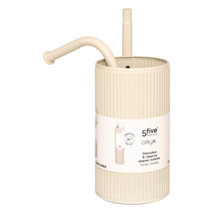 Dérouleur "Onyx" avec réserve papier toilette lin