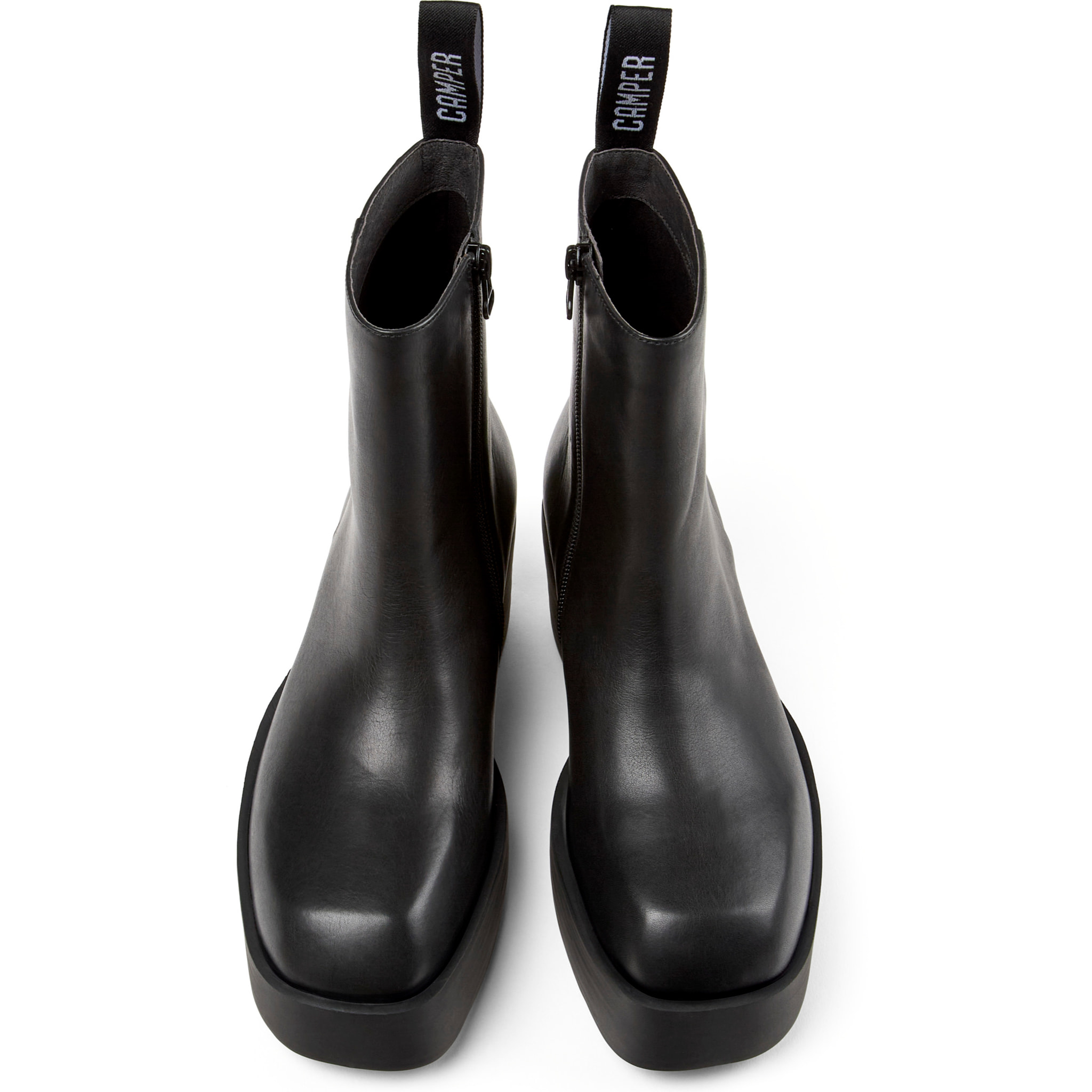 Botines - CAMPER Billie - Negro - Cuero liso