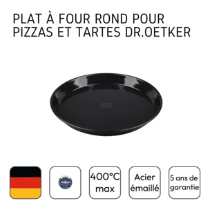 Lot de 2 plats à four pour tartes et pizzas 32 cm Dr.Oetker Tradition