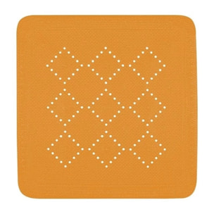 Tapis Fond de douche PVC ALASKA PVC 55x55cm Orange Spirella