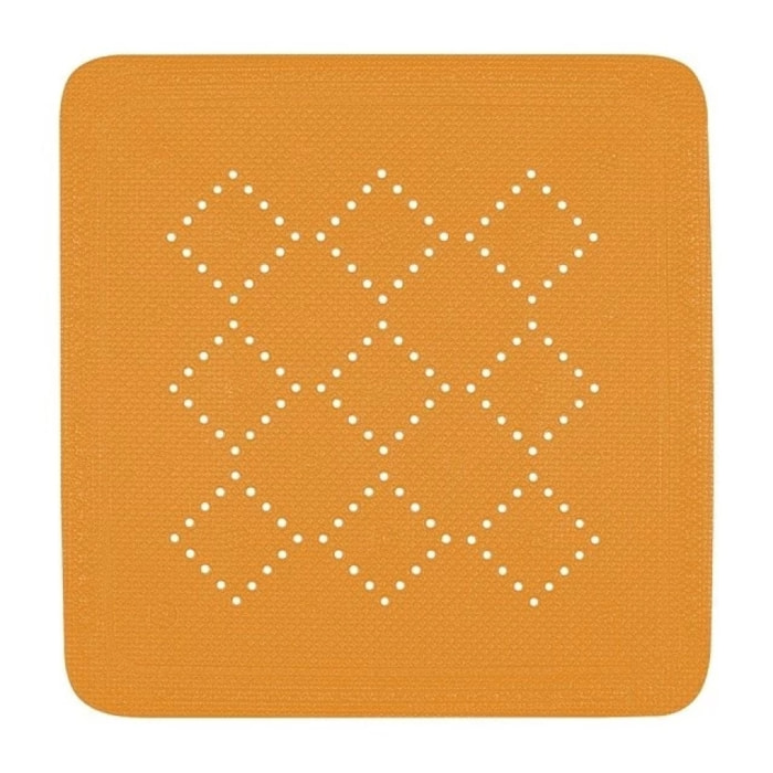 Tapis Fond de douche PVC ALASKA PVC 55x55cm Orange Spirella