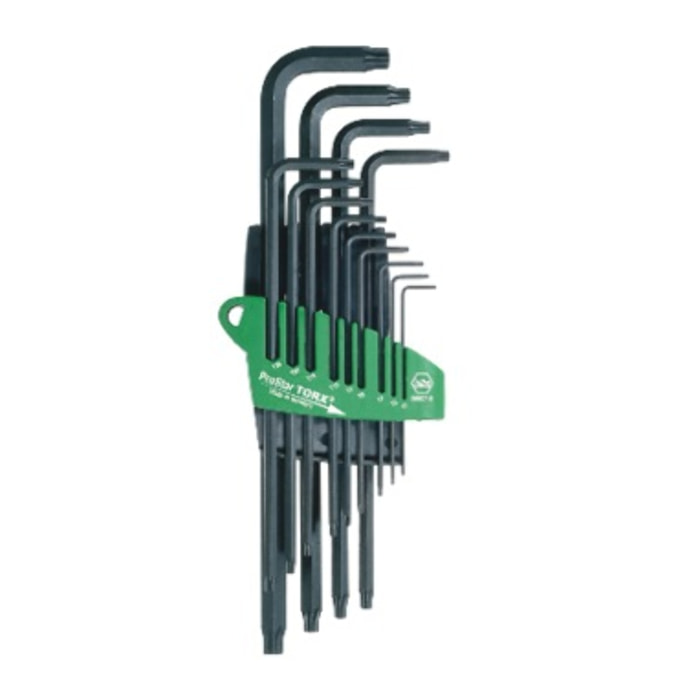 Jeu de 13 clés Torx Prostrar T5 à T50 avec étui - WIHA - 24852