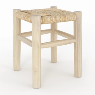 Tabouret en branche de teck H35,5 cm - Popa
