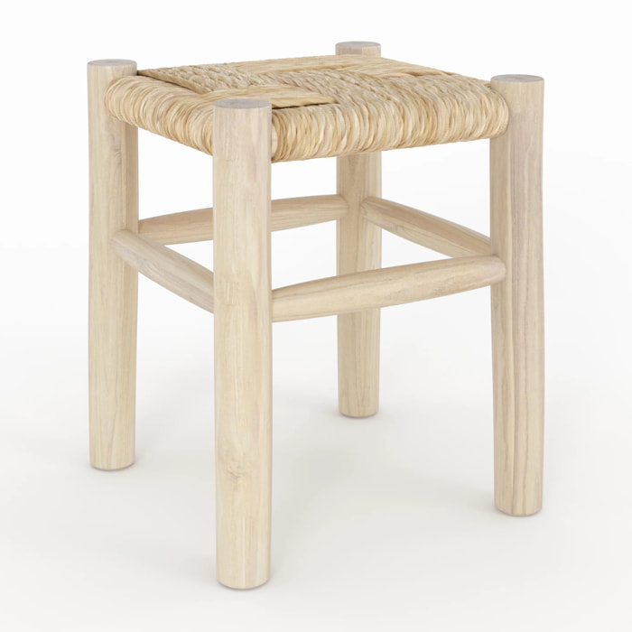 Tabouret en branche de teck H35,5 cm - Popa