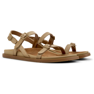 Sandalias - CAMPER Lluc Sandal - Marron - Cuero de gamuza