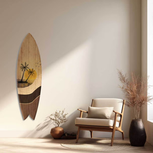 Planche de surf décorative Sunset Ride Tableau alu Dibond