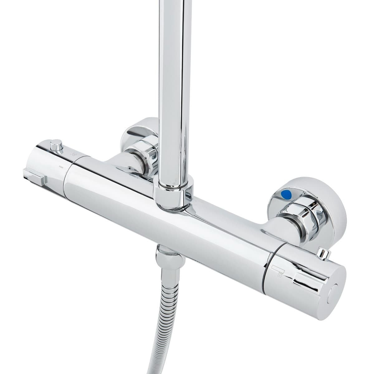 Colonne de douche XXL 250 avec mitigeur thermostatique, Douchette 3 jets, chrome (SATSSTKE)