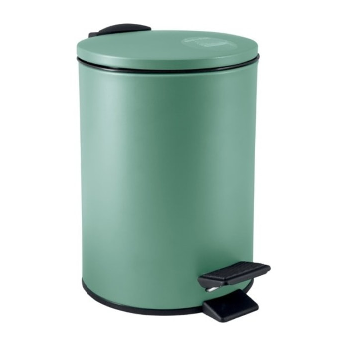 Spirella Poubelle à  pédale Acier ADELAR 3L Vert Mat
