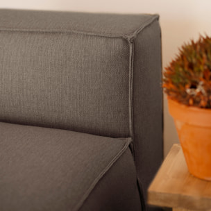 Sillón color gris oscuro de 110x90cm Alto: 70 Largo: 110 Ancho: 90