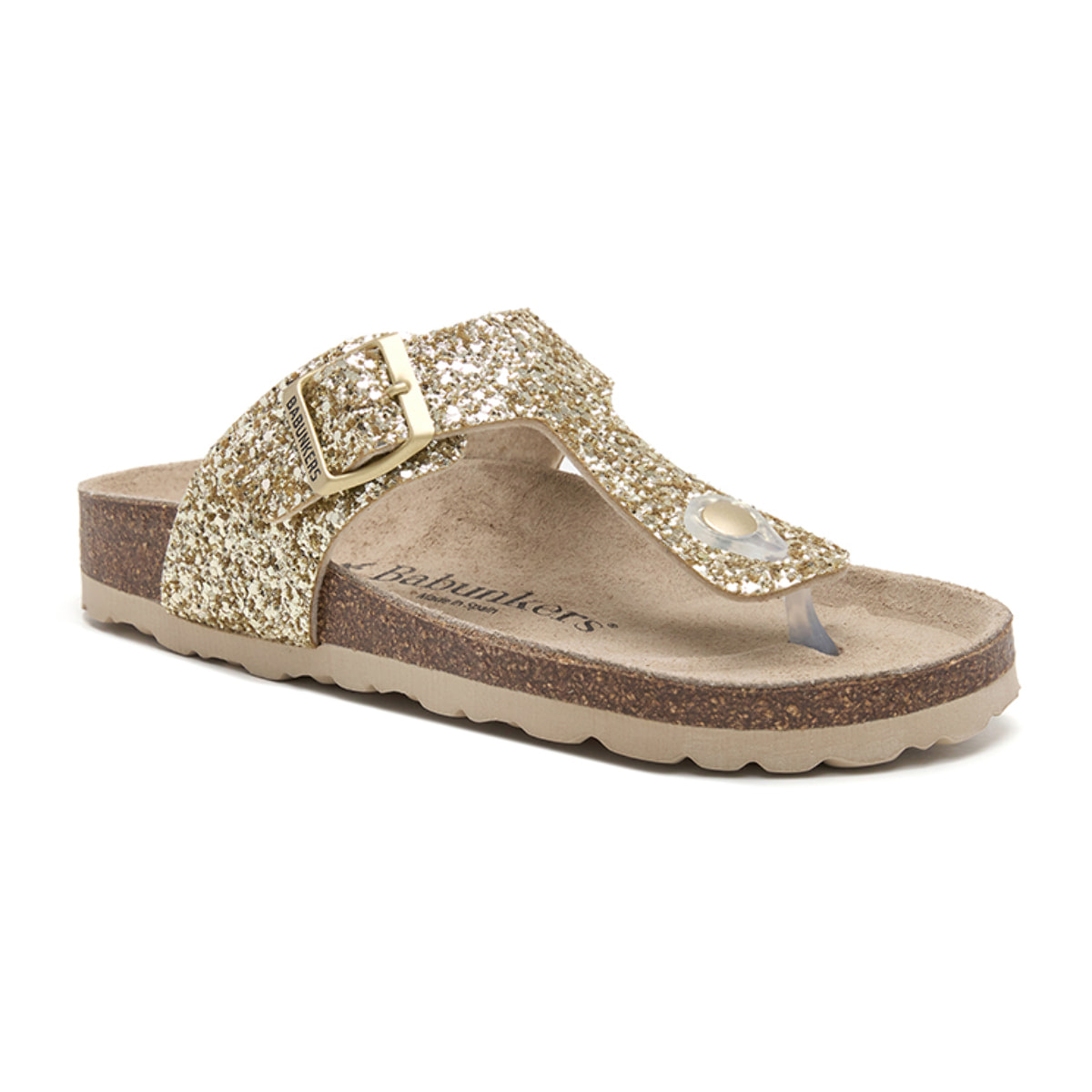 SANDALIA BABUNKERS DORADO