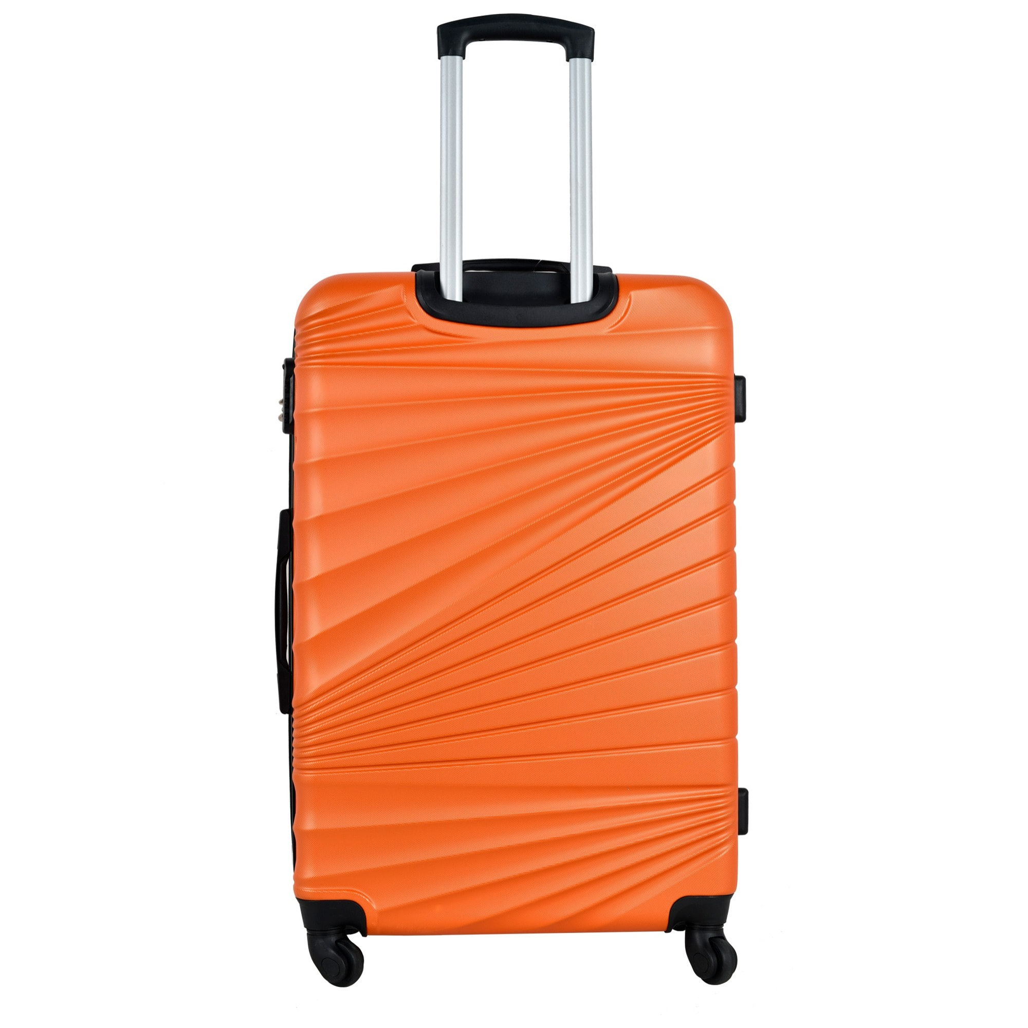 Juego de maletas rígidas 4 piezas en turquesa coral naranja