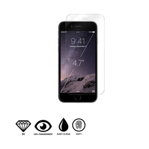 DAM Proteggi Schermo in Vetro Temperato 2.5D per iPhone 6/6S 5x0.3x13 Cm. Colore trasparente