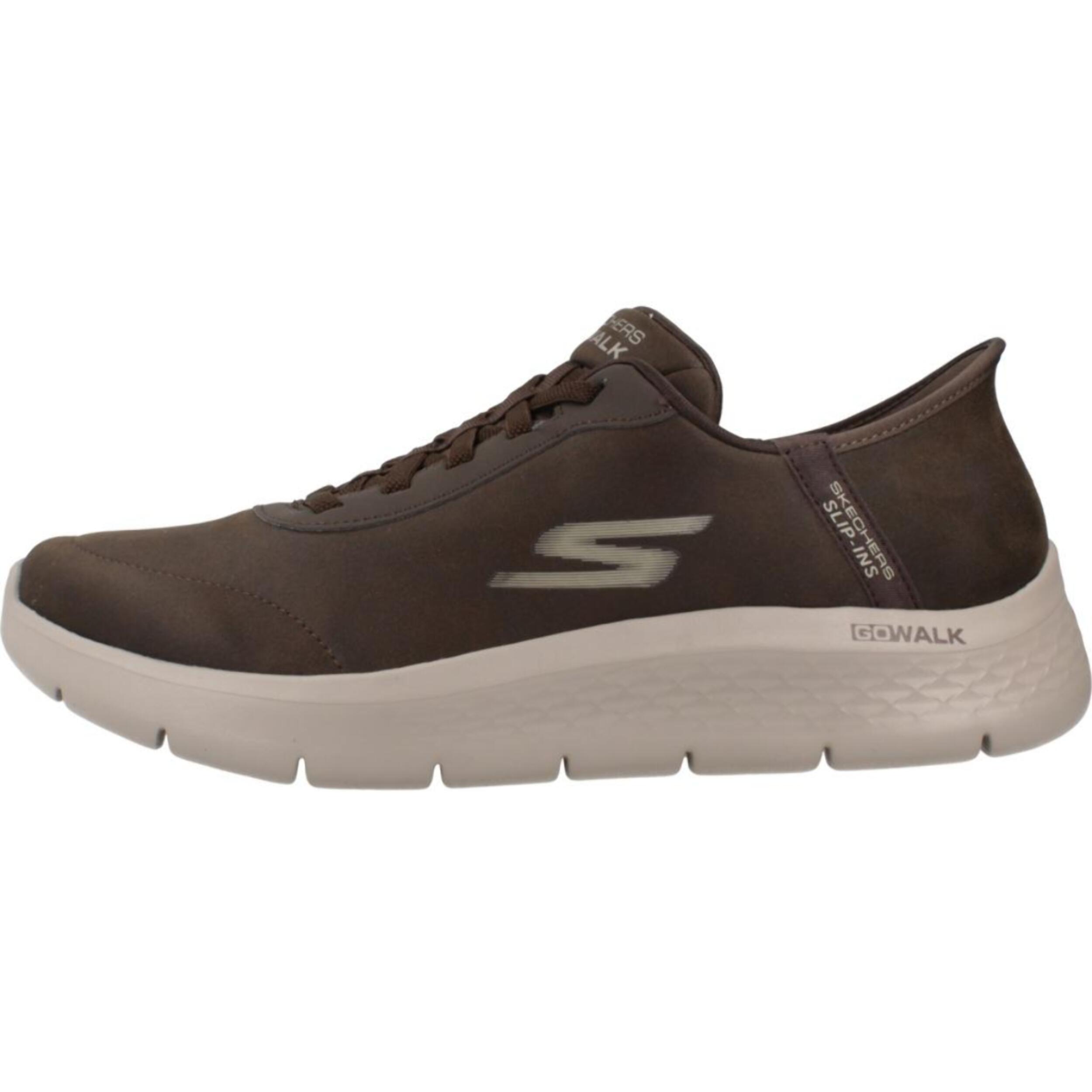 Sneakers De  Hombre Slip - Ins Go Walk Flex - Smoot Marron