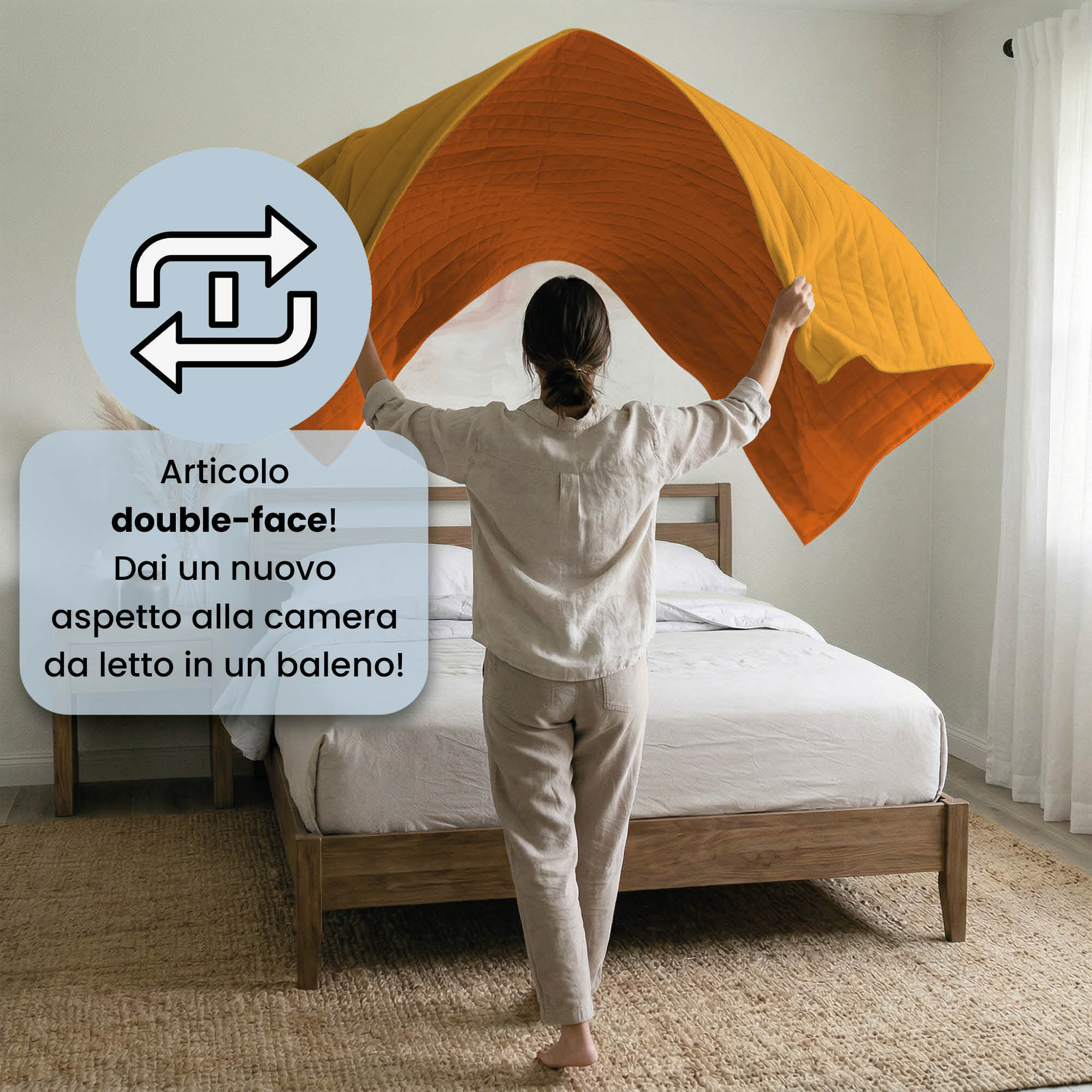 TRAPUNTINO ESTIVO ELEGANT MATRIMONIALE, BICOLORE