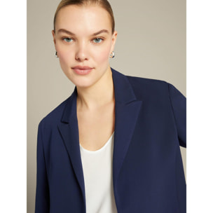 Elena Mirò - Giacca spencer in cady stretch - Blu