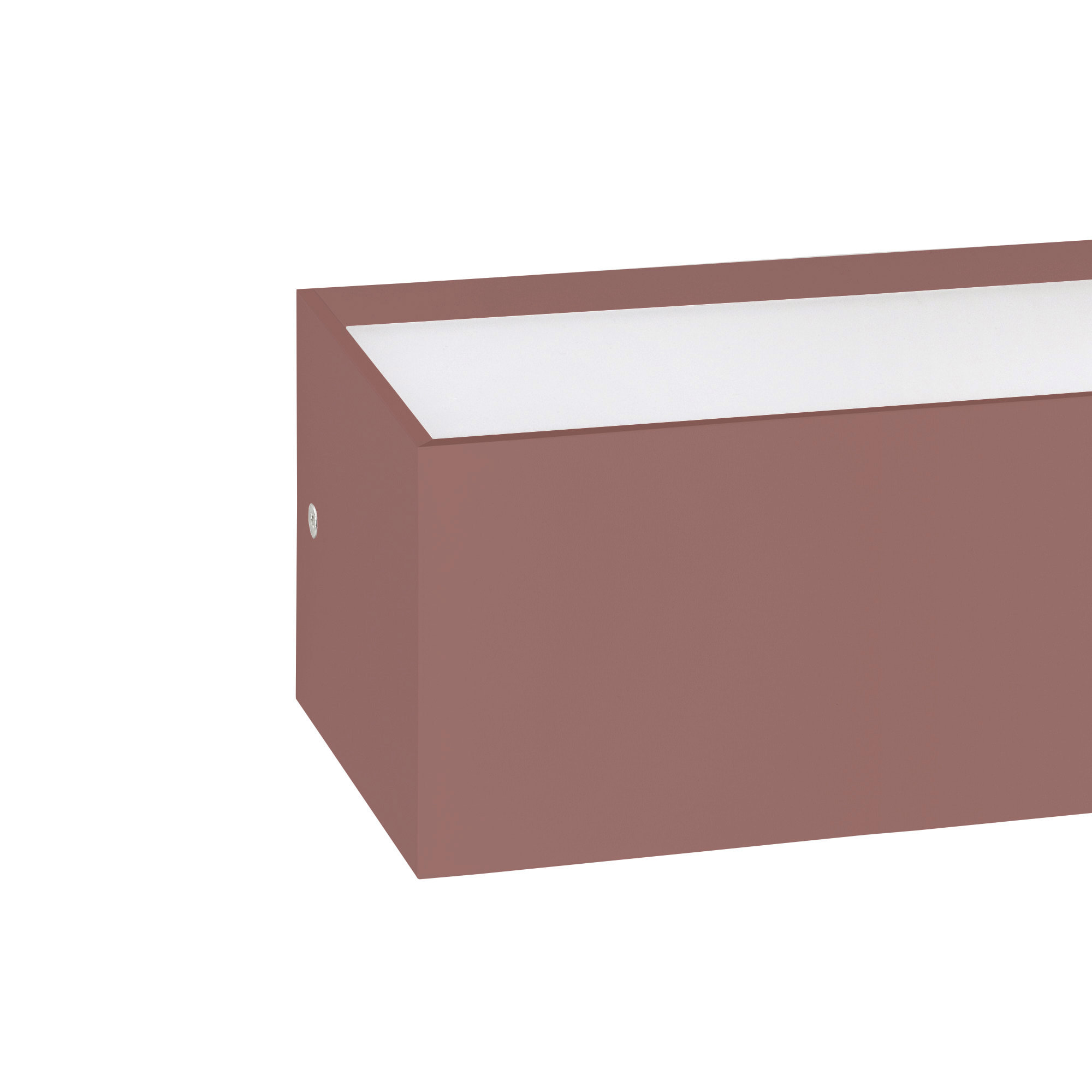 FORLIGHT Ara aplique exterior rectangular marrón para bombilla E27