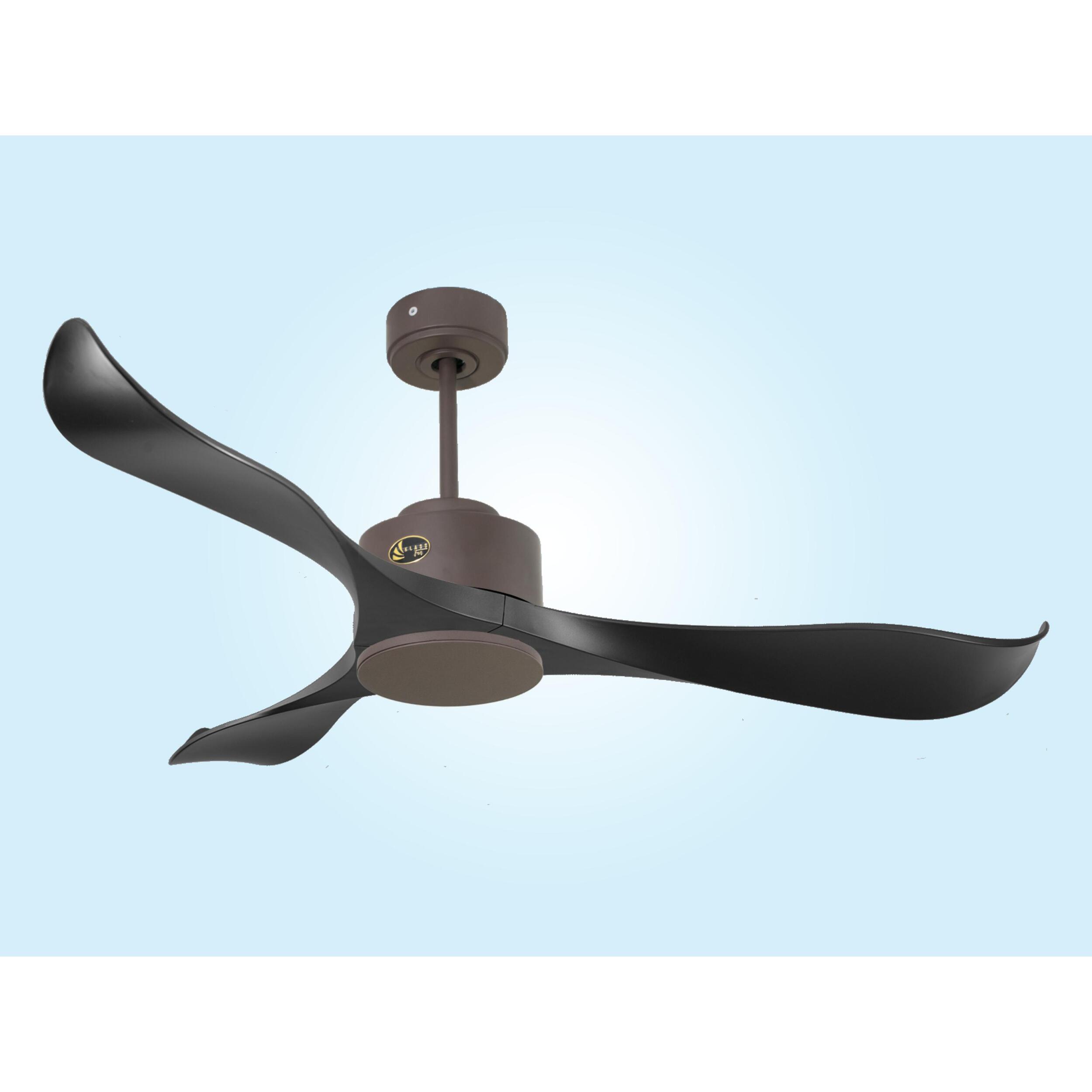 Ventilateur de plafond ø132 cm avec Wifi Réversible Hypersilence 40   W Chocolat