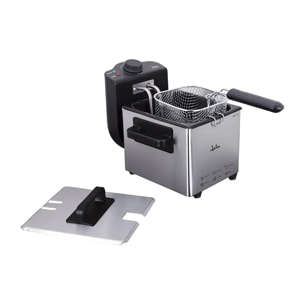 Freidora aceite JATA FR115 de 1,5 litros. Temperatura regulable. Cuba extraíble. Fácil limpieza
