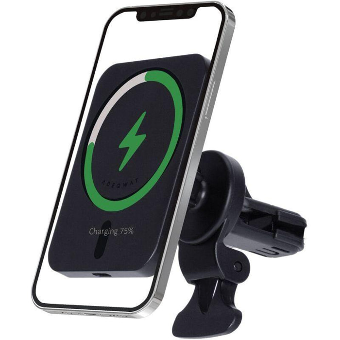 Support smartphone ADEQWAT Voiture avec charge sans fil MagSafe
