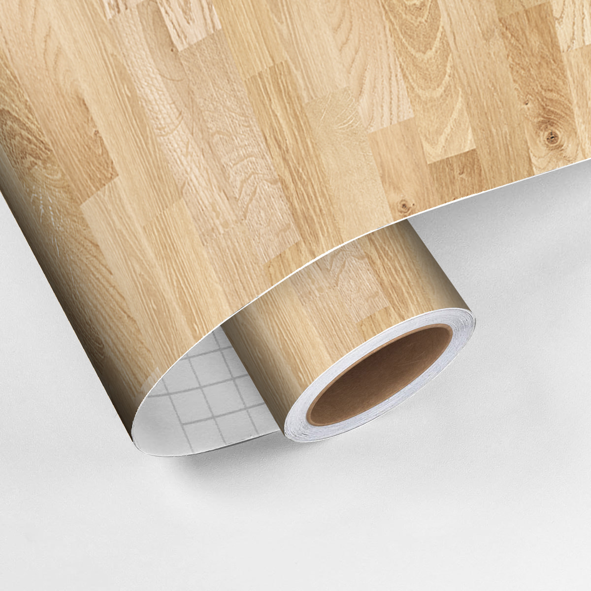 Revêtement sticker sol - PARQUET BOIS CLAIR - Rouleau adhésif Protection Anti-dérapant