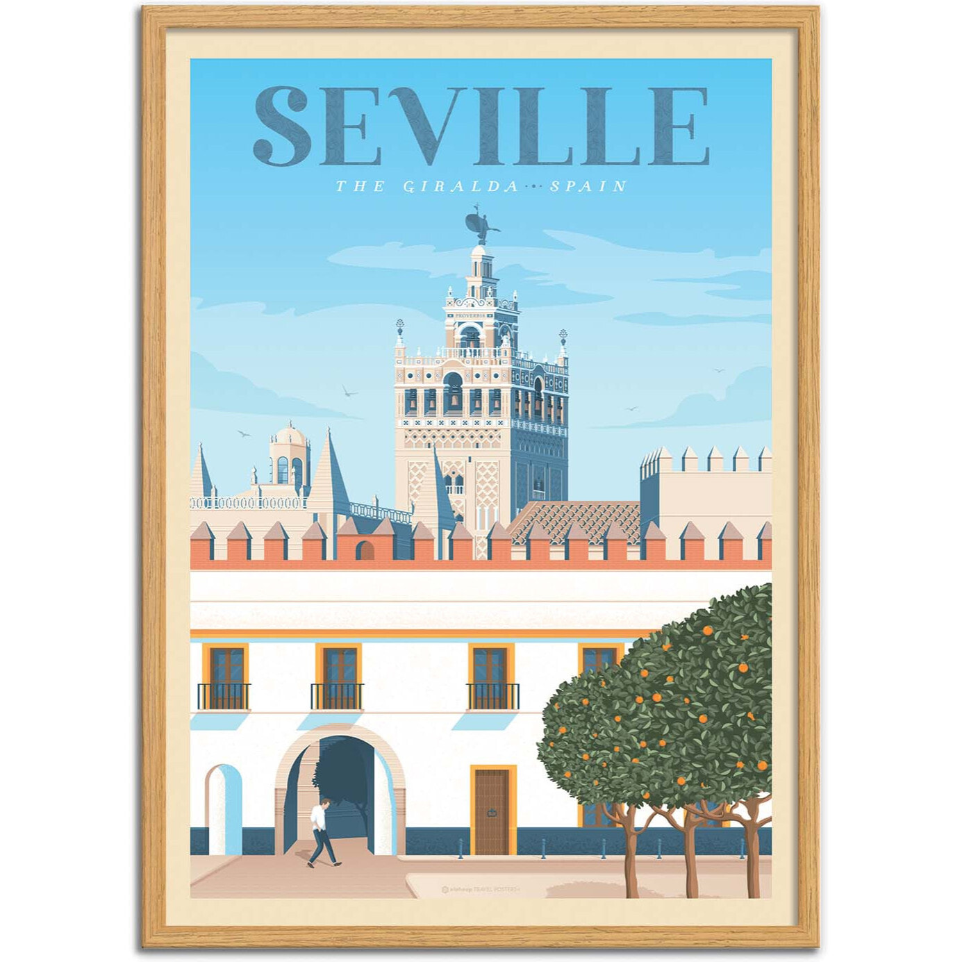 Affiche - Seville - Olahoop Travel Posters