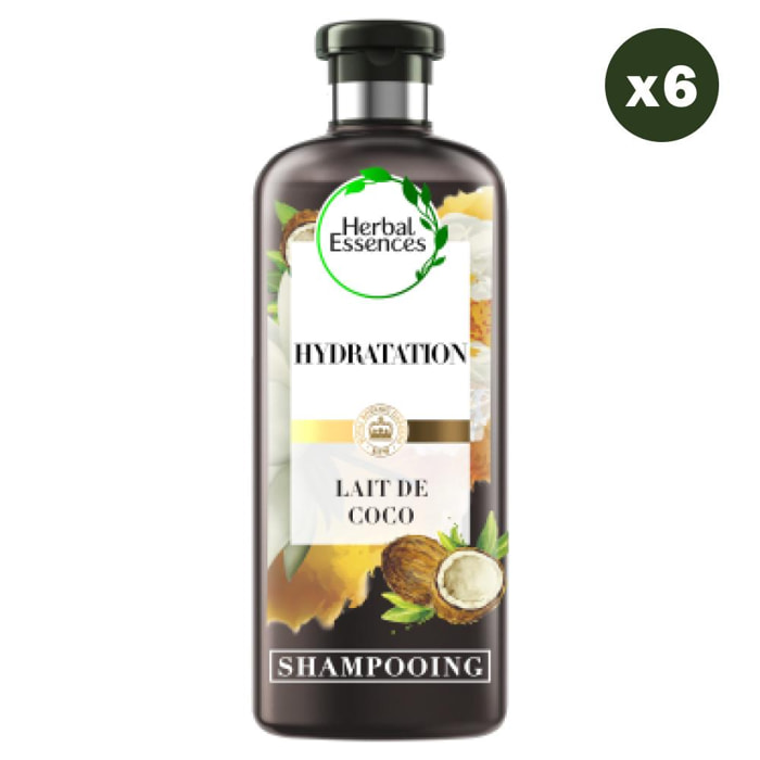 6 Shampoings Lait de Coco 250ml, Herbal Essences