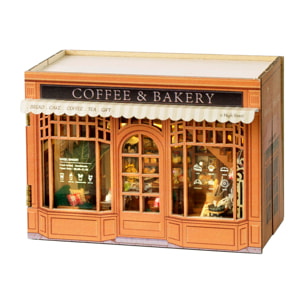 Colección Cubo fantástico, Tiempo de bagel. Maqueta plegable 3D realista con gran detalle y luces led.
