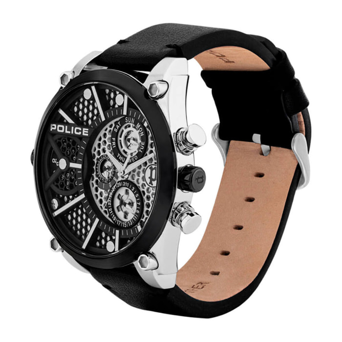 Reloj Police PL.15381JSTB-04A Hombre Analogico Cuarzo con Correa de Cuero