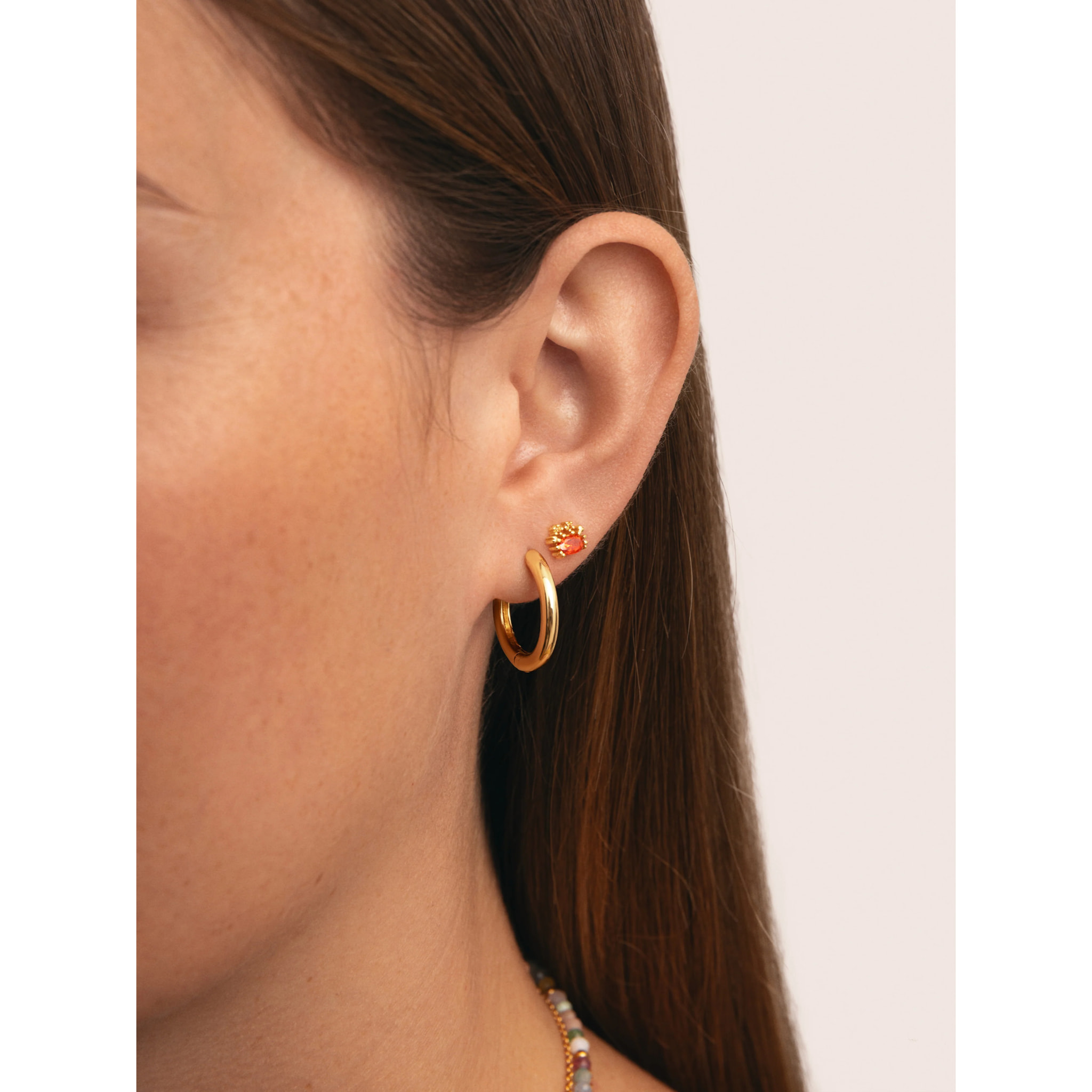 Orecchino Singolo Be Crabby Argento Placcato Oro