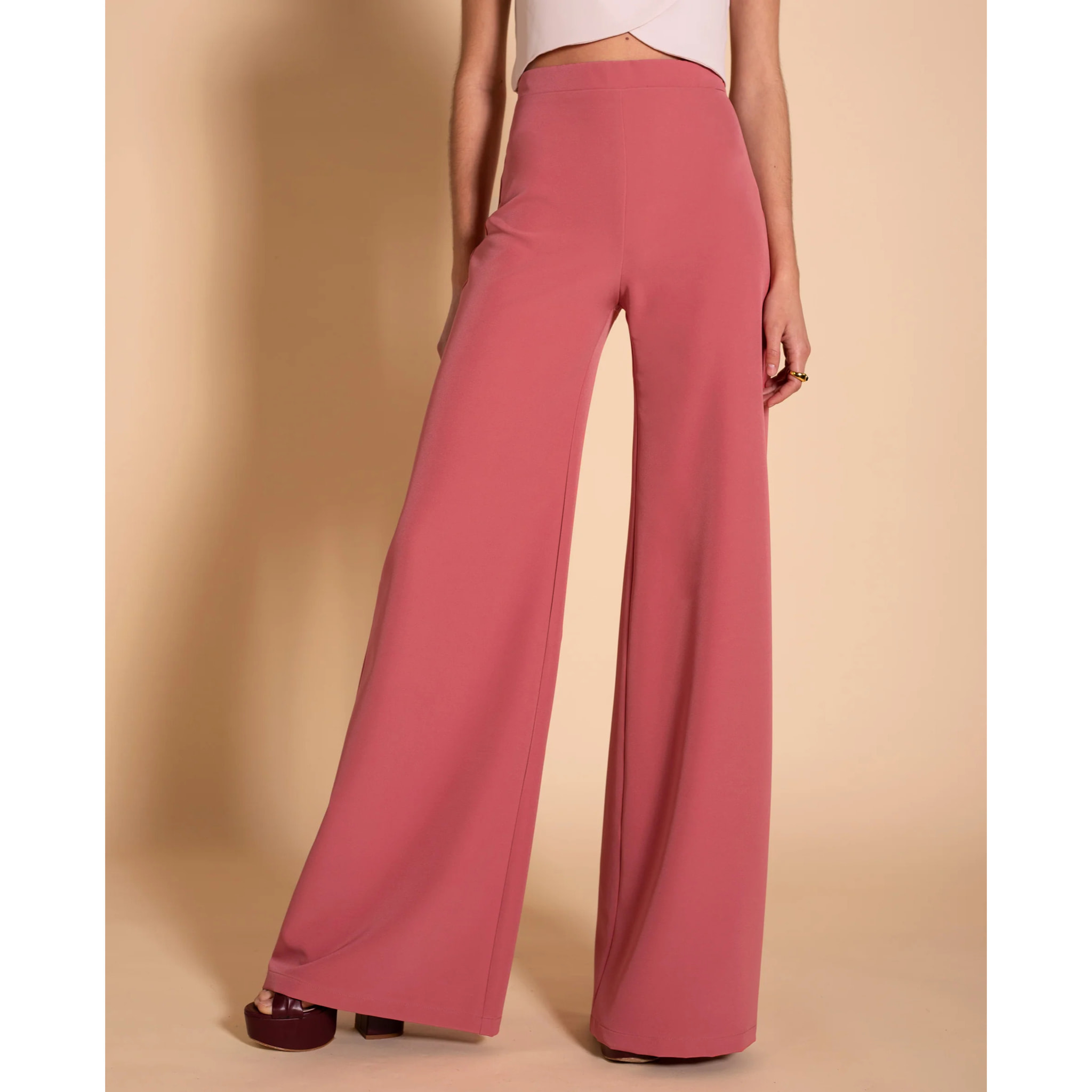 Pantalón de mujer palazzo elegante