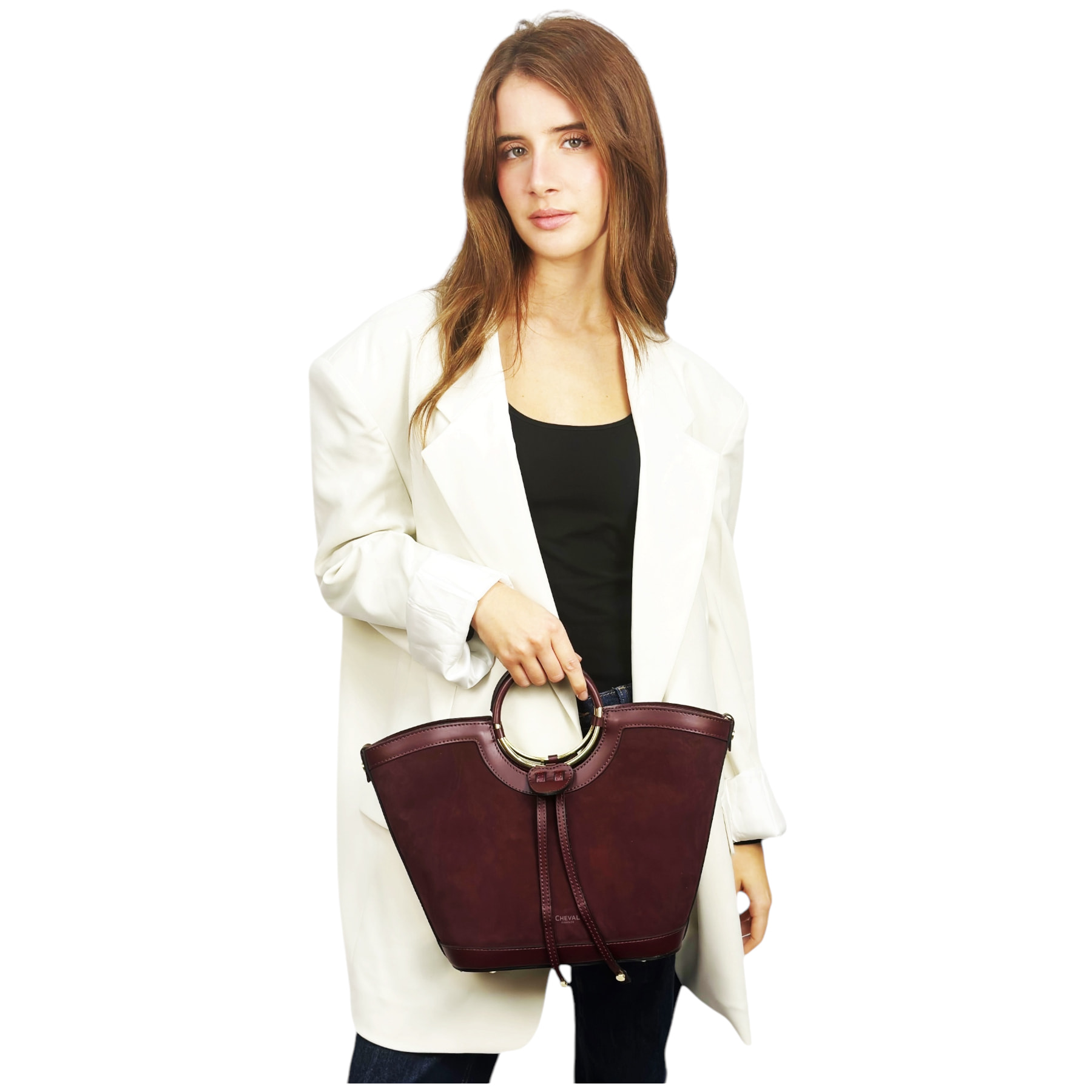 Bolso Hobo Cheval Firenze Clara Mini F/W Burdeos