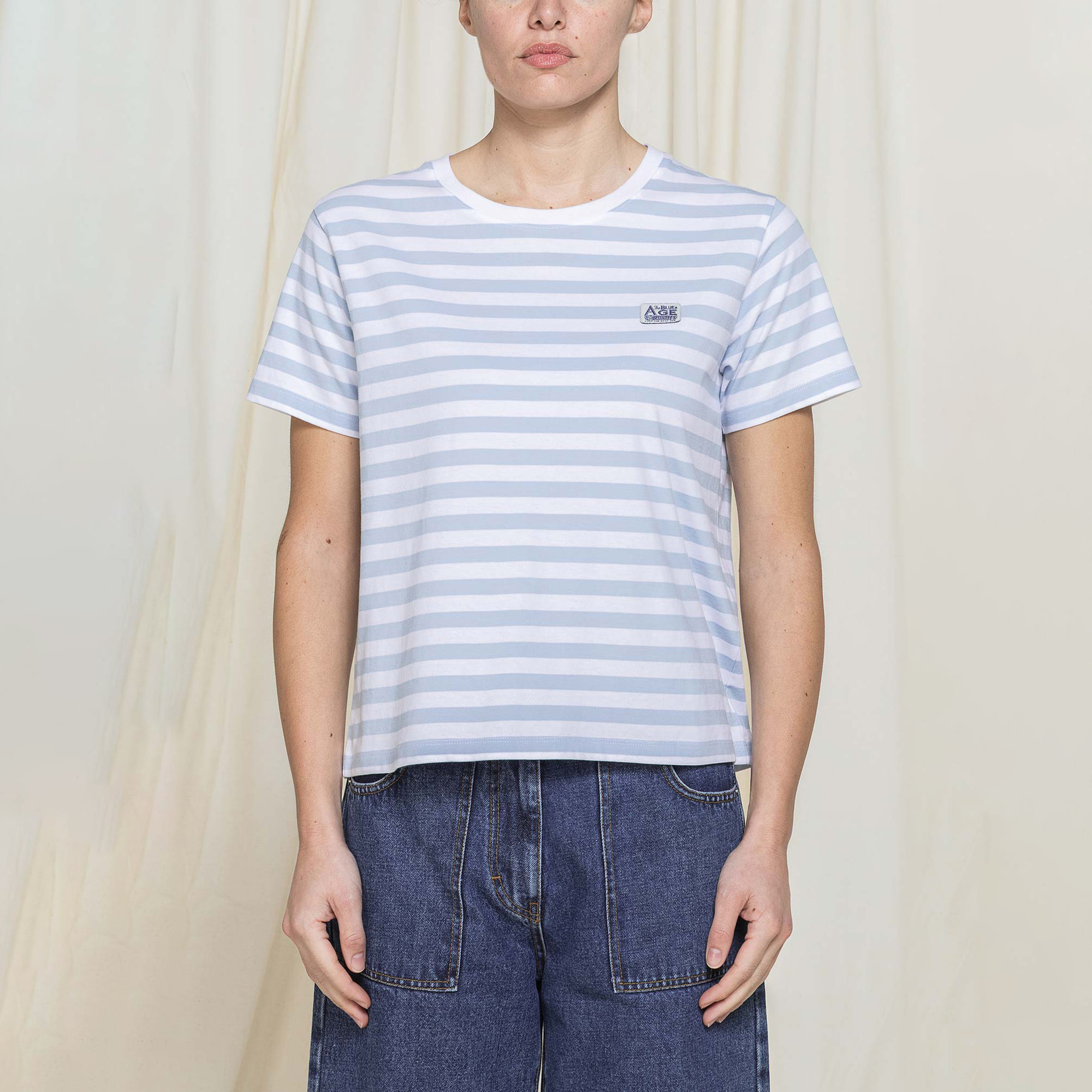 T-SHIRT REPLICA BLUE AGE CON GIROCOLLO COMFORT FIT