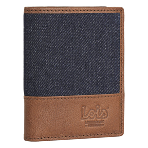 Cartera Hombre Piel Lois Rogers Azul