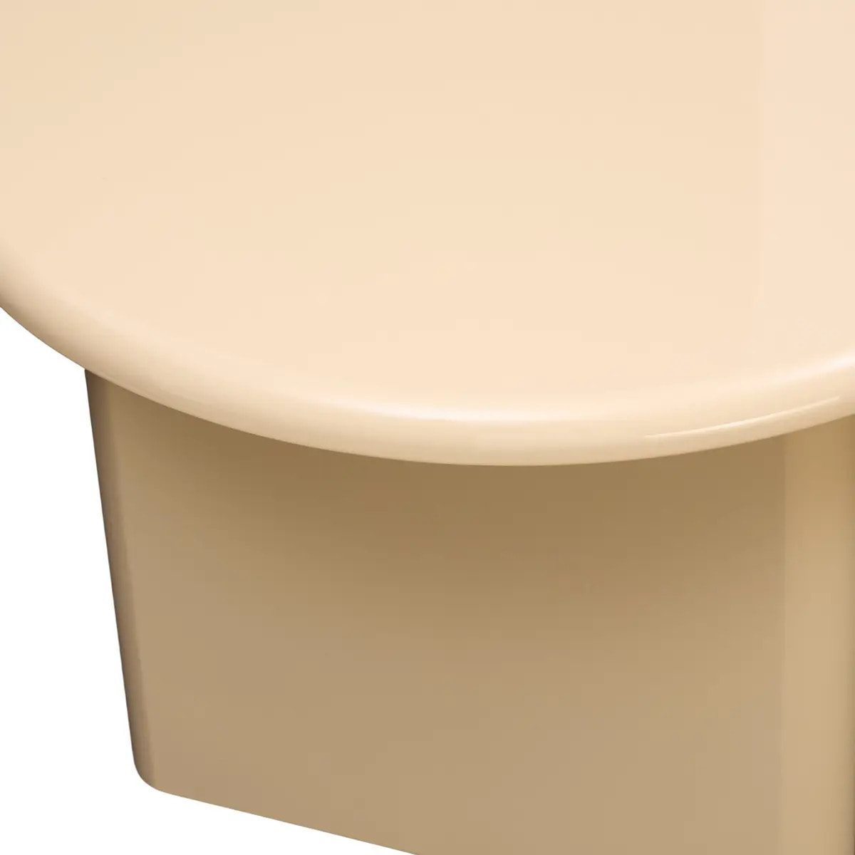 Table basse Douglas ovale 60x110cm beige