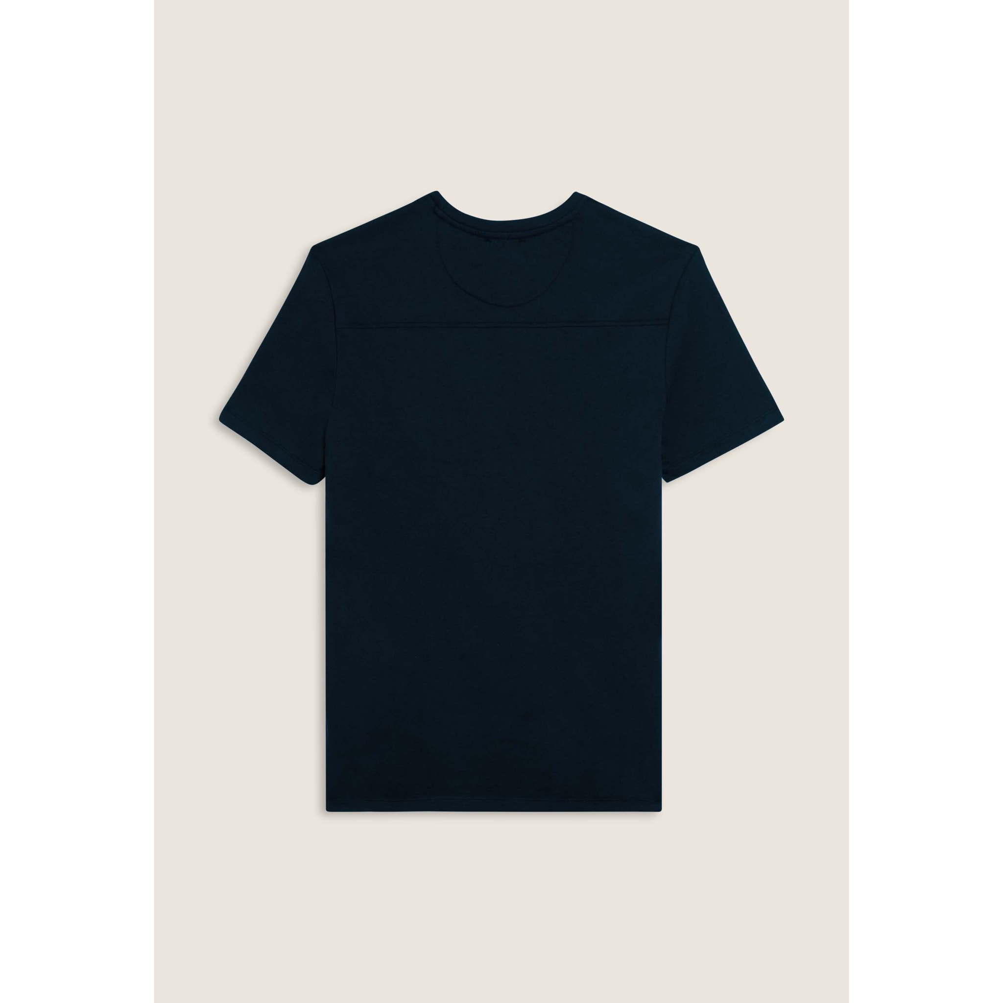 T-shirt con logo centrale e dettaglio camouflage