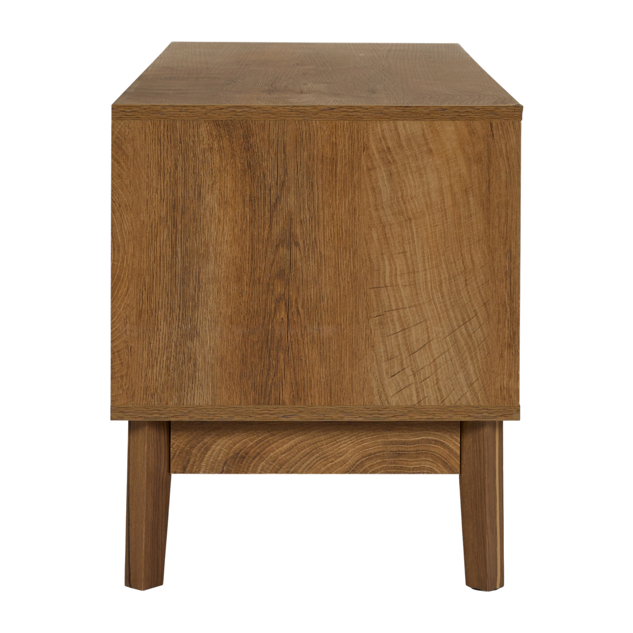 Meuble TV - HOME DECO FACTORY - Forest - Design Chaleureux - Marron et Noir