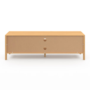 Meuble TV en cannage Eve 2 portes L160cm
