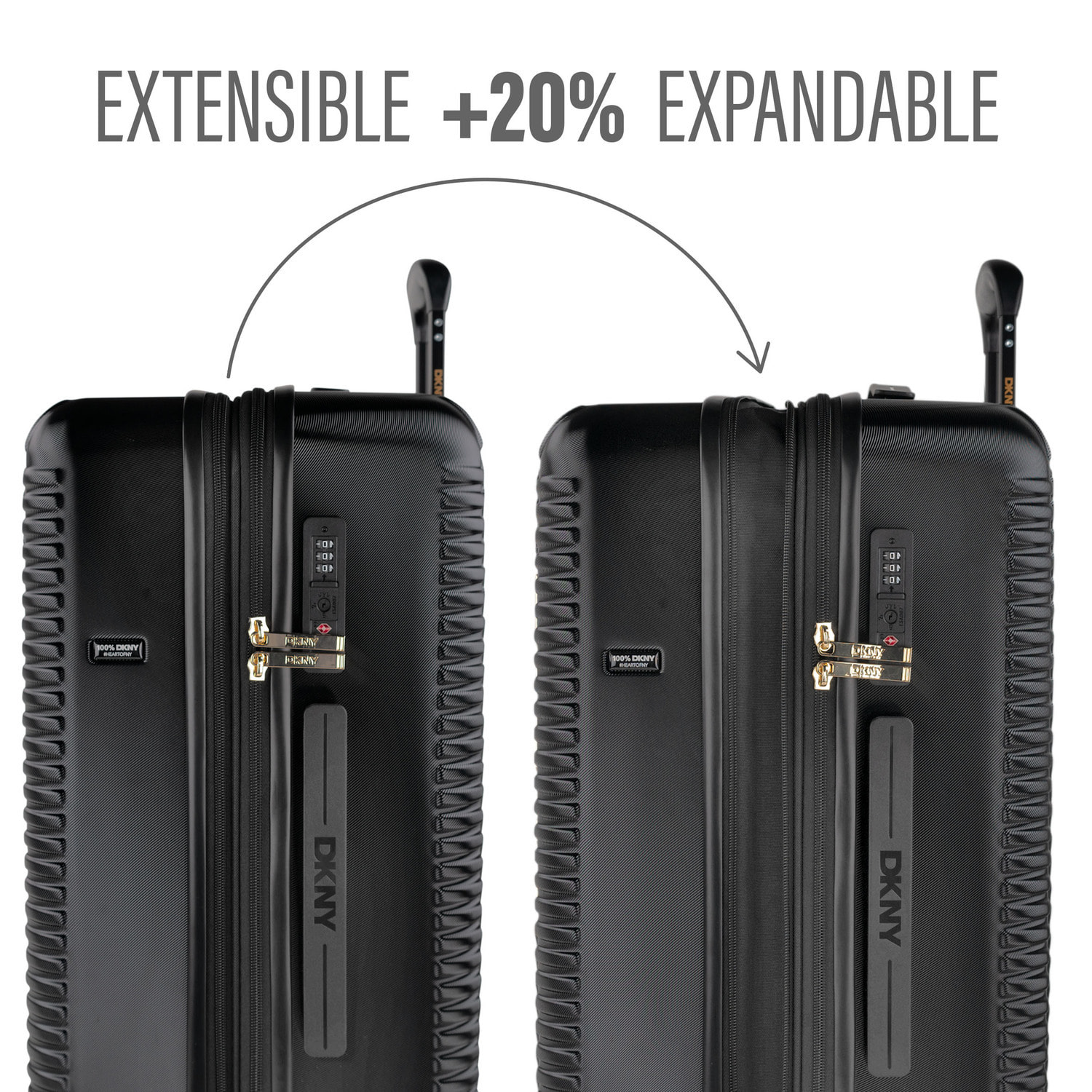 Juego De Maletas Pc Dkny Dkny-3105 Metro Negro