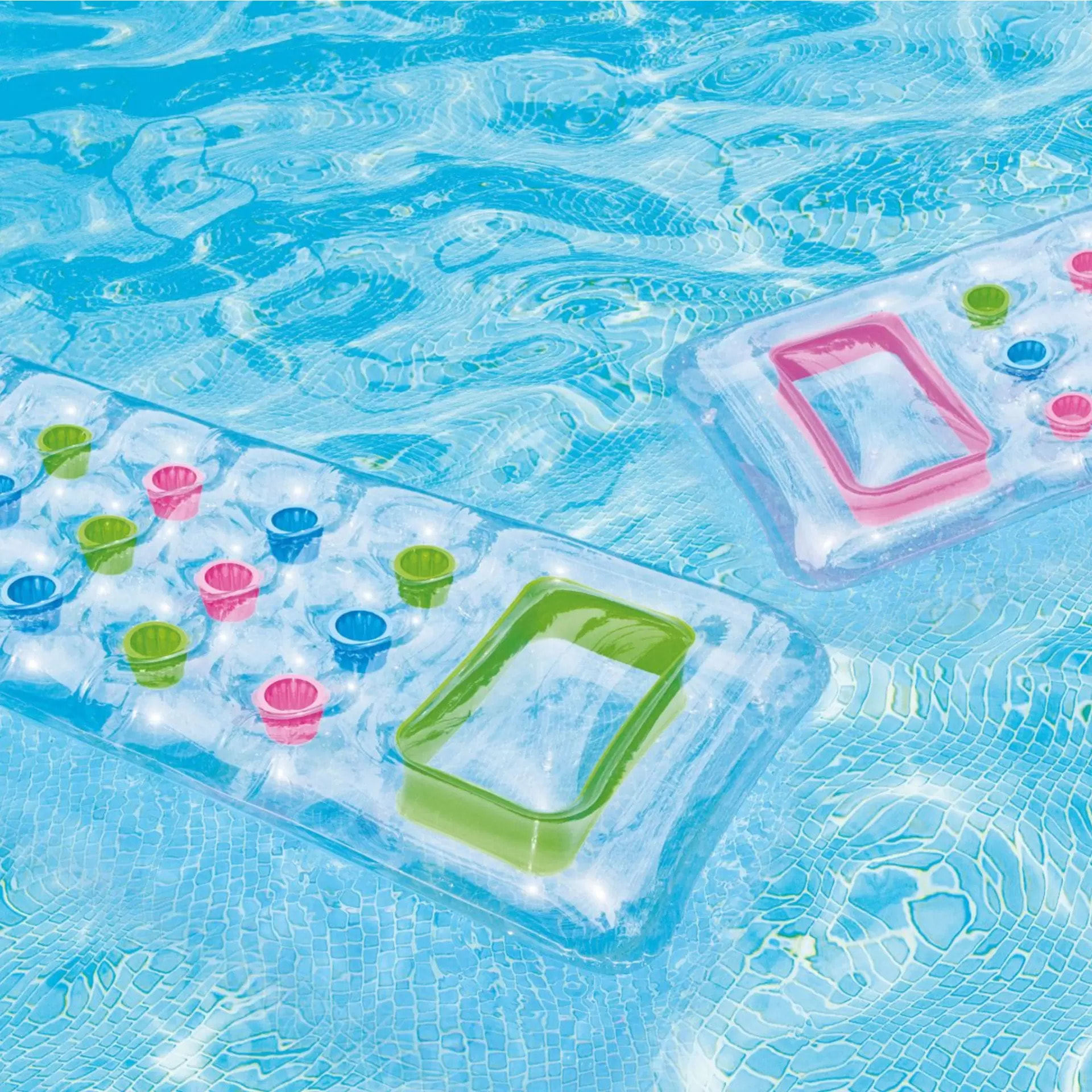 Intex Materassino 18 Buchi con Cuscino, Grigio, 188x71 cm