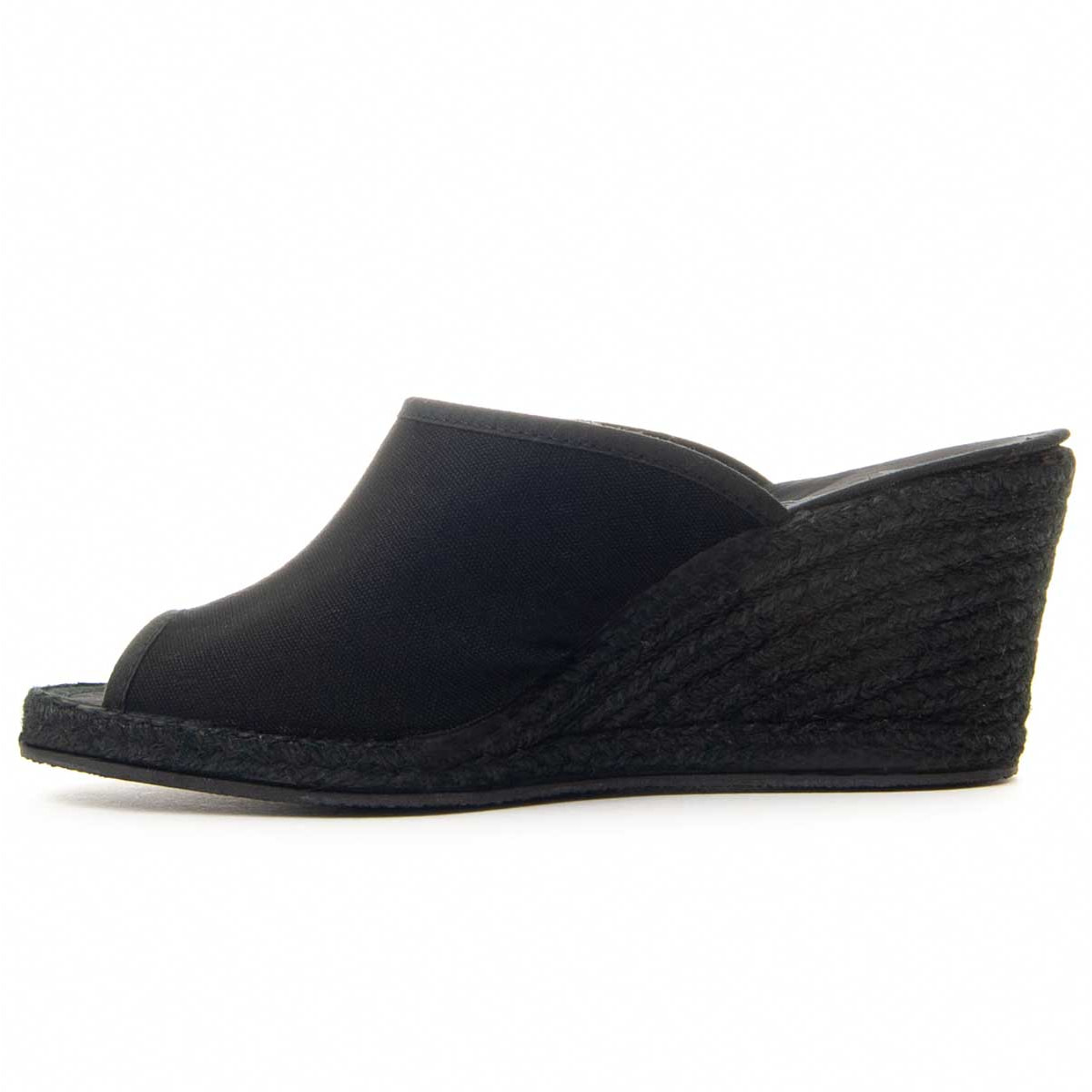 Sandalias de Cuña - Negro - Altura: 8 cm