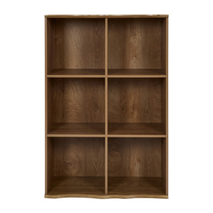 Etagere - HOME DECO FACTORY - Modulable - 6 Cases - Marron